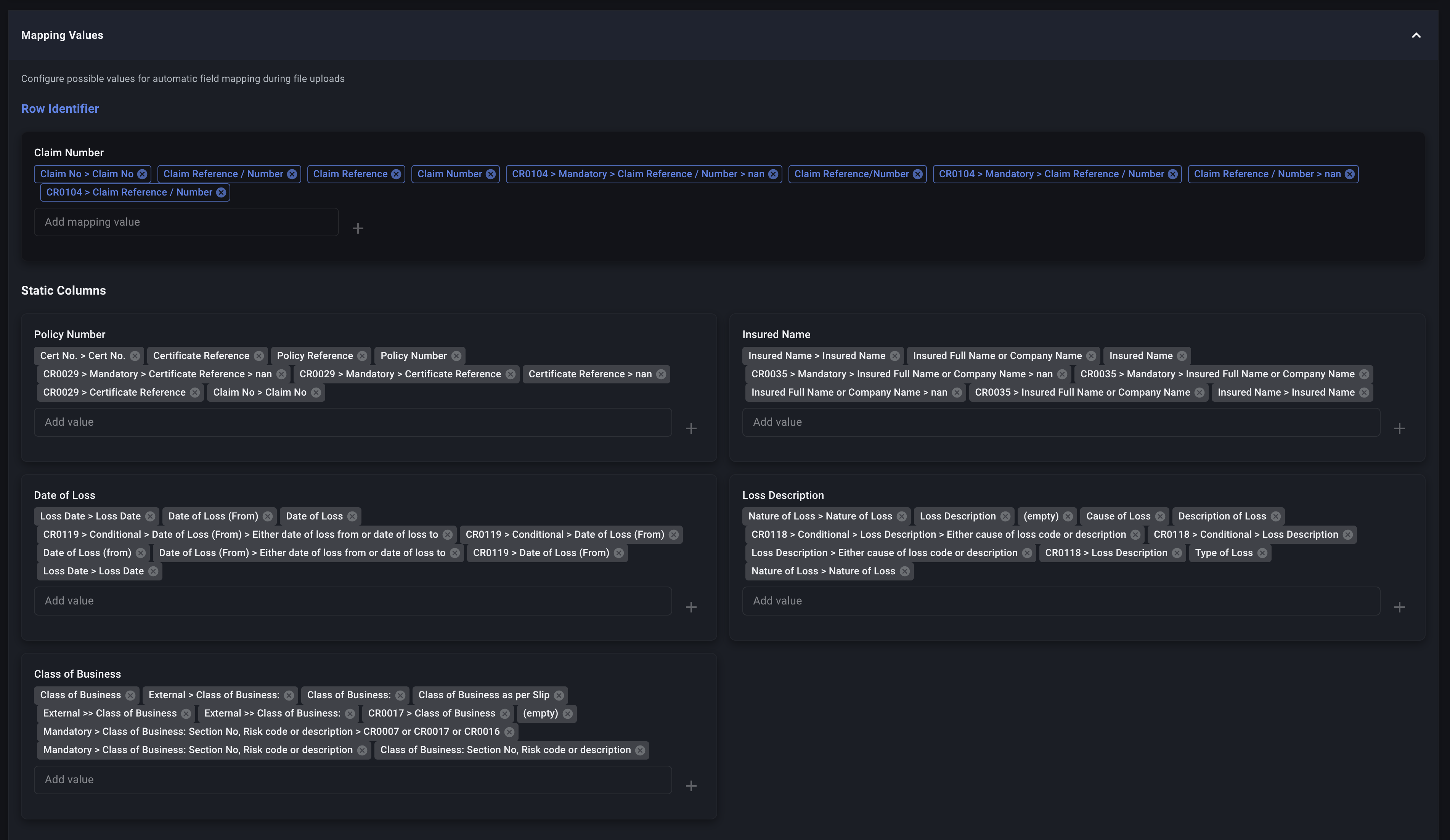 GlobalPossibleValues